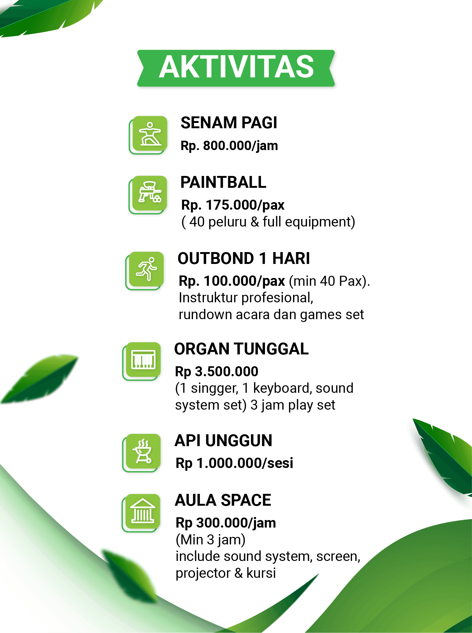 static paket tambahan landscape